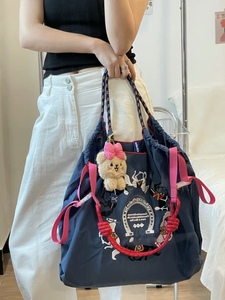 【官方正品】日本Ball Chain环保袋马蹄帆布手提包单肩斜挎购物袋