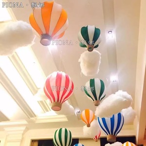 丝网热气球4s店交汽车区布置展厅吊饰美陈顶部展位氛围道具装饰