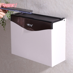 卫生间厕纸盒厕所纸巾盒免打孔塑料壁挂式防水卫生纸盒浴室草纸盒