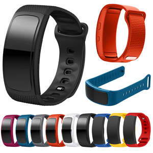 三星Gear Fit2表带fit2 Pro智能手环硅胶替换腕带R365 r360充电器