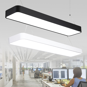 LED长条长方形办公室吸顶吊线工程灯具 广东中山古镇厂家批发正品