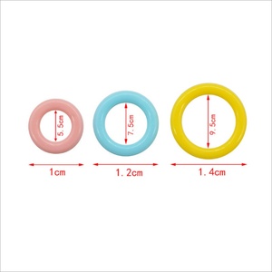 2000个/包 彩色塑料圆环 记号环圈 钩包圈 O形圈记号扣