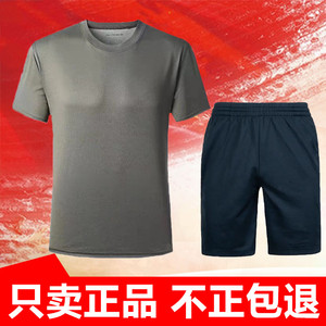 体能训练服短袖正品速干夏季男女户外作训服短裤军训运动圆领T恤