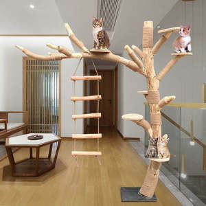 仿真猫树大型枯树造型真树干猫爬架假树道具鸟玩具猫咪用品装饰
