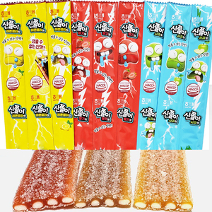 韩国进口海太酸甜长舌头软糖长条果汁糖果橡皮糖苹果柠檬味包邮
