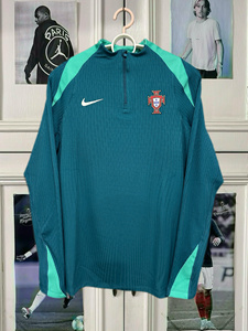 Nike 葡萄牙2024欧洲杯长袖球员版半拉链训练服 欧版 FJ1929-381
