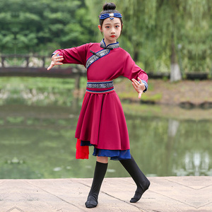 六一儿童蒙古服族服装筷子舞白马舞蹈演出服蒙古族少数民族服饰