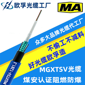 MGXTSV阻燃矿用光缆4芯 6芯12芯MGTSV24芯96芯价格光缆生产厂家