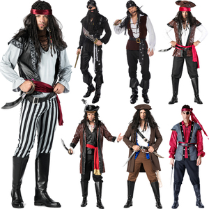 万圣节成人cosplay男女杰克船长衣服加勒比海盗化妆舞会演出服装