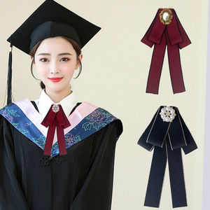 韩版明星同款领结女士职业工作衬衫领花商务黑色领带蝴蝶结毕业照