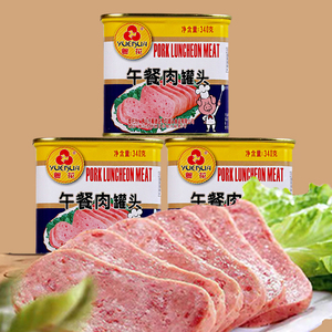 粤花牌午餐肉198/340g*猪肉罐头户外方便食品速食早餐三明治火锅