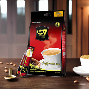 G7黑咖啡原味三合一速溶猫屎100条1600G提神正品国际版越南进口