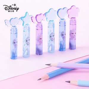 正版授权迪士尼爱莎铅笔盖女孩铅笔帽小学生铅笔套握笔器学习用品