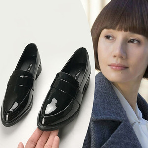 【真皮】小皮鞋女2024春秋新款英伦风亮皮黑色尖头单鞋正装乐福鞋