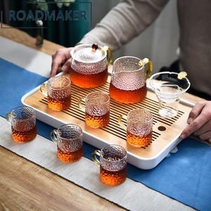 罗德梅科耐热玻璃茶具套装家用茶盘客厅小茶台整套功夫茶具泡茶壶