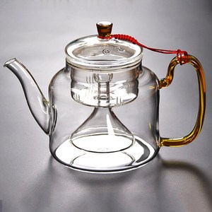 家用耐热玻璃蒸茶壶黑茶煮茶器蒸煮两用茶壶电陶炉烧水壶养生壶