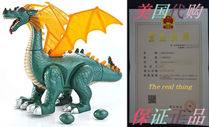 JOYIN Walking Realistic Toy Electronic Dragon Dinosaur wi