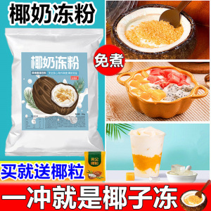 网红椰奶冻粉商用椰子冻粉双皮奶粉椰皇布丁果冻粉奶茶甜品原材料