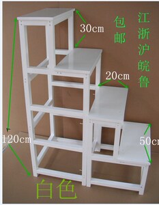 装备阁架晒台承重露台阳台三阶梯子步订做三书柜室内学校家庭楼阁