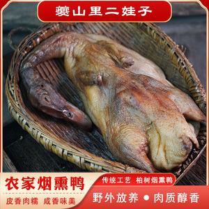 四川重庆特产烟熏鸭风干鸭腊鸭板鸭咸鸭农家自制咸鸡老腊鸭汤腊肉