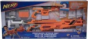 孩之宝 热火NERF精英系列 软弹玩具枪精准迅猛龙发射器美版套装