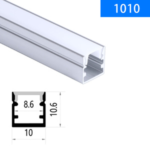 定制超窄LED线条灯U型嵌入式明装铝合金亚克力罩橱柜衣柜灯槽铝槽