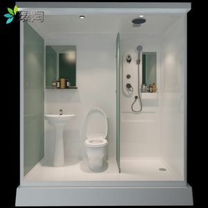 一体式整体家用洗浴室集成浴室玻璃房卫浴移动隔断房卫生间淋浴