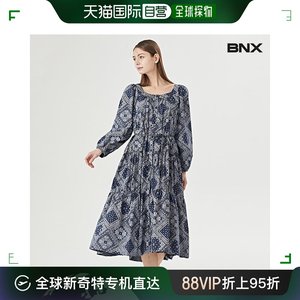 韩国直邮BNX 羊绒开衫 方领丝带连衣裙