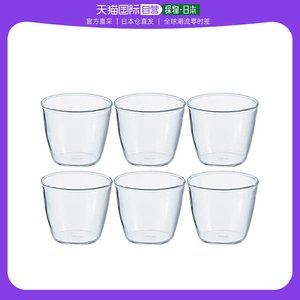 【日本直邮】HARIO玻璃王布丁杯日本制耐热玻璃200ml6个透明PRC-2