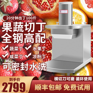 切丁机商用多功能自动切肉冻肉猪肉蔬菜土豆萝卜不锈钢食堂切块机