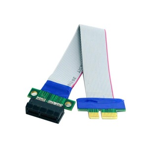 PCI-E延长线 1X线 PCI-E 1X转16X延长线pcie转接卡内置声卡转接线