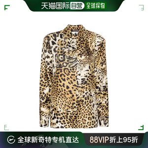 香港直邮Roberto Cavalli 罗伯特 卡沃利 女士豹纹图案衬衫