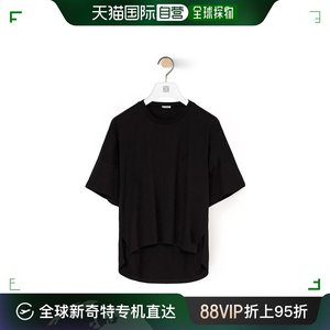 香港直邮Loewe 黑色Anagram短款T恤 S540333XAT