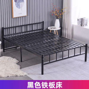 双人床出租房铁艺床15米12米单床铁床宿舍简约现代单人床铁架床铁