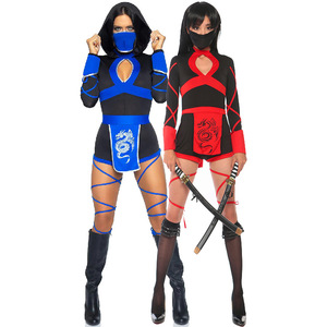 万圣节日本武士道忍者服装Cosplay武士服忍者角色扮演服女Ninja