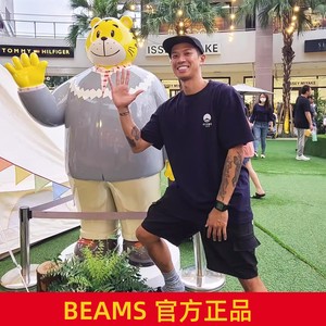 BEAMS JAPAN 2020SS 富士山刺绣 台湾限定T恤日系字母潮男女短袖