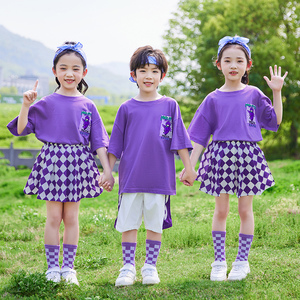 六一小学生啦啦队演出服夏季幼儿园运动会开幕式团体舞蹈表演班服