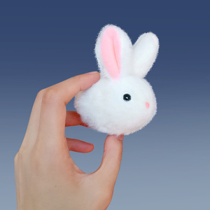 迷你玉兔挂件公仔兔子挂件毛绒玩具中秋节活动小礼品娃娃定制logo