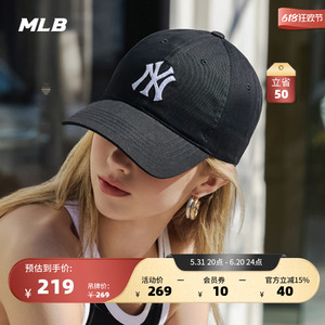 MLB官方 男女情侣软顶遮阳棒球帽明星同款时尚鸭舌帽运动帽CP66