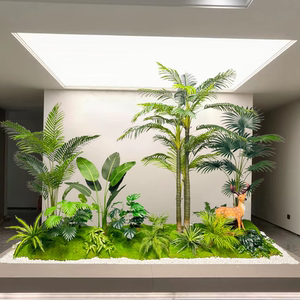 仿真植物造景热带雨林大型景观假绿植摆件餐厅商场楼梯下布置装饰