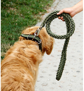 日本型犬用宠物柴犬用绳子军犬中型外出用手提巨狗狗项圈粗绳用品