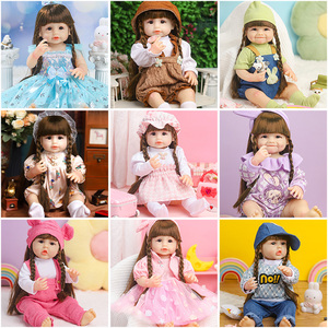 仿真重生洋娃娃2024新款软胶玩具女孩真人公主换装套装儿童玩偶布