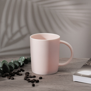 德化粉色羊脂玉白瓷陶瓷少女心马克杯水杯咖啡杯北欧ins轻奢杯子