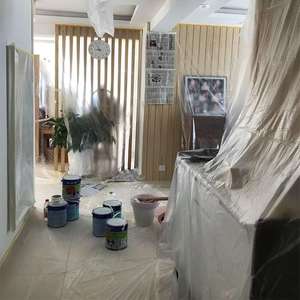 一次性装修防脏房子防尘膜遮挡保护膜盖巾宿舍带胶粉刷地板盖布搬