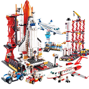古迪航天飞机火箭积木模型玩具拼插益智6-8-10男孩儿童生日礼物