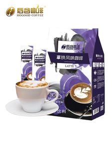 后谷拿铁咖啡600G三合一条装速溶咖啡粉卡布奇诺云南小粒咖啡粉
