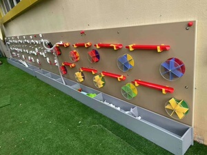 幼儿园玩水管道墙面探究戏水区玩具户外创意组合套装墙面玩水设施