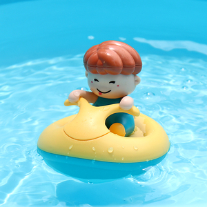 儿童沙滩戏水游泳发条冲浪潜艇宝宝洗澡玩具玩水婴儿澡盆抖音小孩