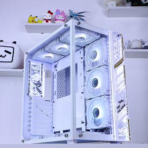 航嘉 MVP阿波罗台式主机箱DIY电脑个性机箱全侧透明水冷ATX大小板