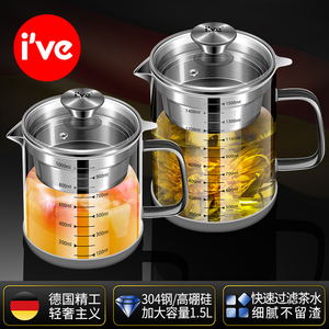 德国ive 玻璃冷水壶耐高温家用大容量凉白开水壶水瓶果汁扎壶茶壶